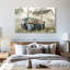 Ensemble de 3 pièces pleines de fleurs sur toile-42413214