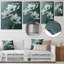 Jonquilles monochromes grises et blanches Photo II - Jonquilles murales, salon-106119378-106119380