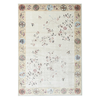 Power Loom Chenille Beige Rug