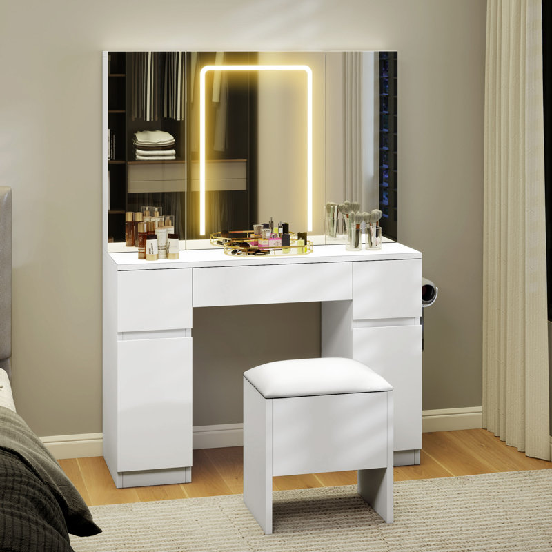 Cadedra Dressing Table with Mirror