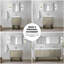 36 po X P 20 po De salle de bain rustique avec comptoir en quartz blanc, robinet en métal Miroir-119987258-119987260-119987265