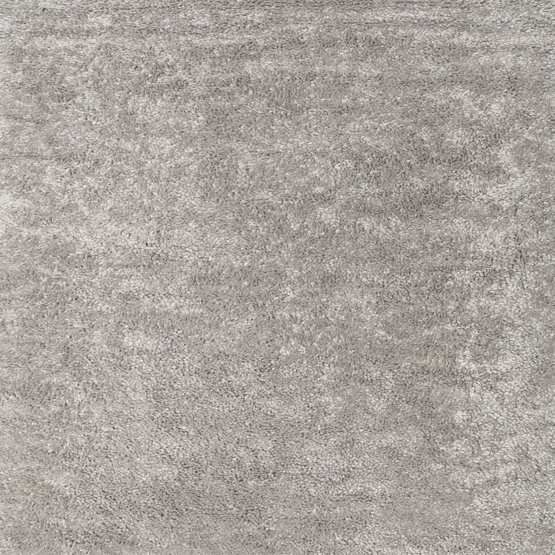 Tapis contemporain gris, Carré 6 pi
