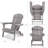 Wood Lounge Patio Chair For Garden Outdoor Wooden Folding Adirondack Chair Set Of 2 Solid Wood Lounge Patio Chair For Garden, Lawn, Backyard,