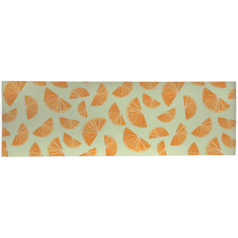 Tapis d'extérieur Summer Oranges, Tapis de couloir 2 pi 6 po x 8 pi