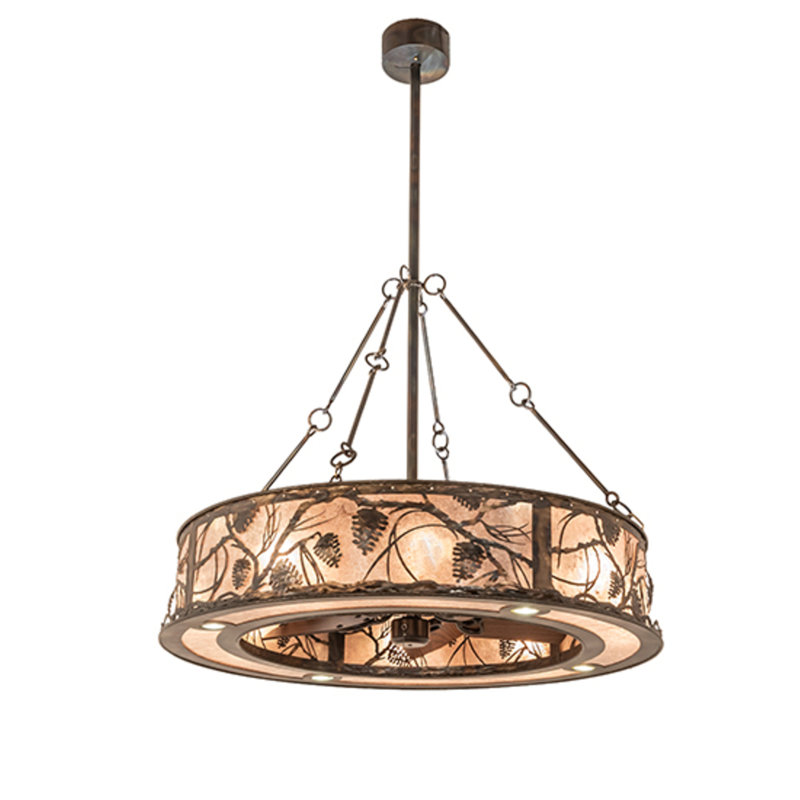 Whispering Pines Downrod Ceiling Fan