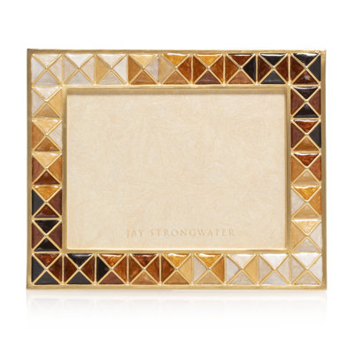 PYRAMID COLLECTION Amber Metal Beveled Picture Frame