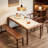 Tiy Solid Wood Base Dining Table-1765359378