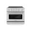 ZLINE Autograph 36 in. Paramount Induction Range with 5 Element Cooktop & Champagne Bronze Accents-125203297