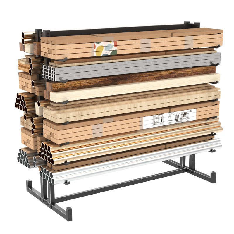 Étagère de rangement industrielle à 5 tablettes robustes - support d'organisation double en acier l 59 po x P 35,4 po x H 66 po, capacité 2100 lb