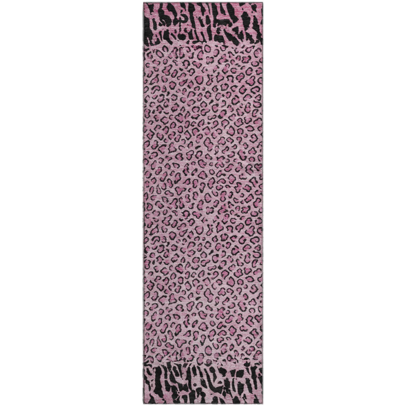 Premium Machine Washable Alvey AMF1230 Animal Skin Rug, Runner 2'3" x 7'6"