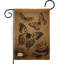 Drapeau de jardin décoratif en toile de jute 1,5 x 1,1 pi Butterflies Friends Bugs and Frogs Impressions