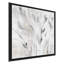 «Grey Misty Leaves Square I» par Lanie Loreth - peinture sur toile à cadre flottant-86848674