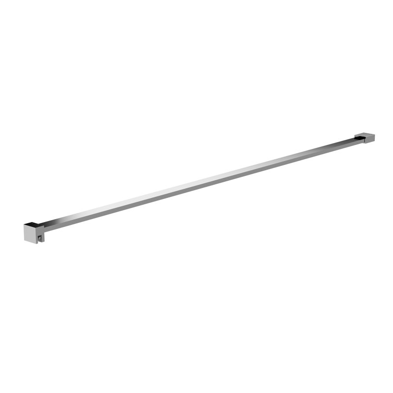 Flat Support Bar - For Use With 1950Mm Wetroom Screens, Chrome