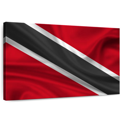 Drapeau en soie Borges de Trinité-et-Tobago