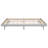 Grey Color Queen Floating Bed - Enhanced Durability With Rubberwood And Plywood Modern Design Platform For A Contemporary Bedroom
