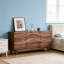 Buffet en bois de noyer moderne et minimaliste moderne | Rangement spacieux Wave Design-855358465