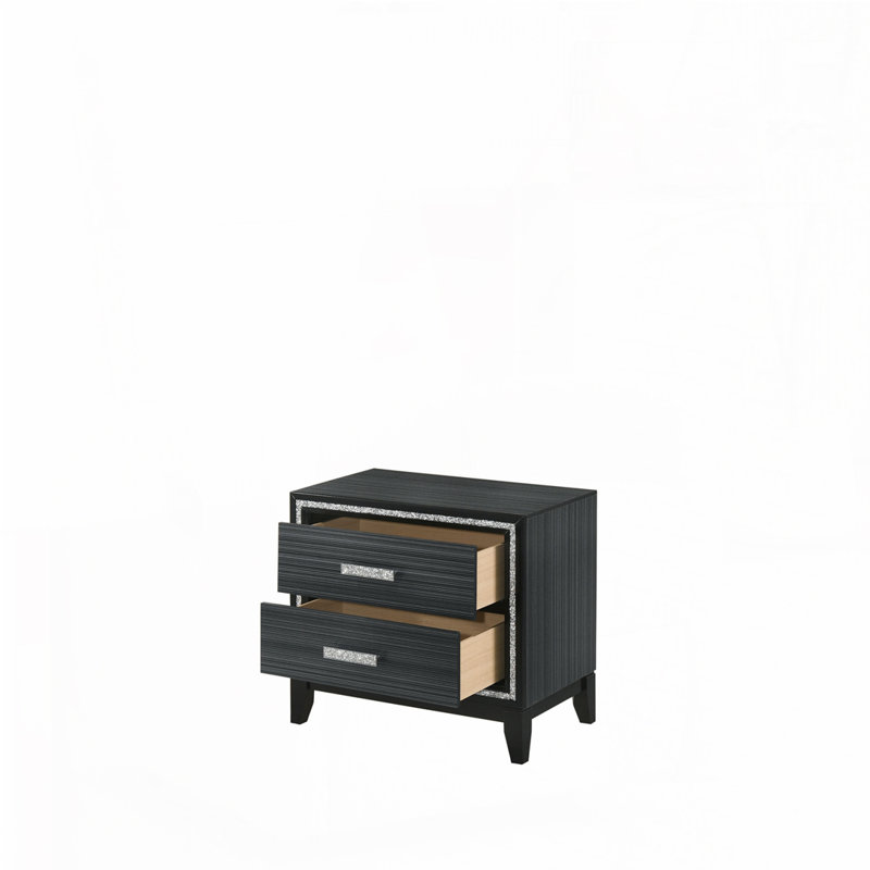 Table de chevet noire, Noir