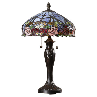 Lampe de table 27" rose Eric