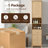 Narrow and Tall Freestanding Bathroom Cabinet,  1 Door with Adjustable Shelf, 3 Drawers, Open Storage, Gold Metal Handles