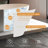 65" Luxury Handcrafted Stone Resin Freestanding Soaking Bathtub with Overflow and Pop-up Drain-123384704