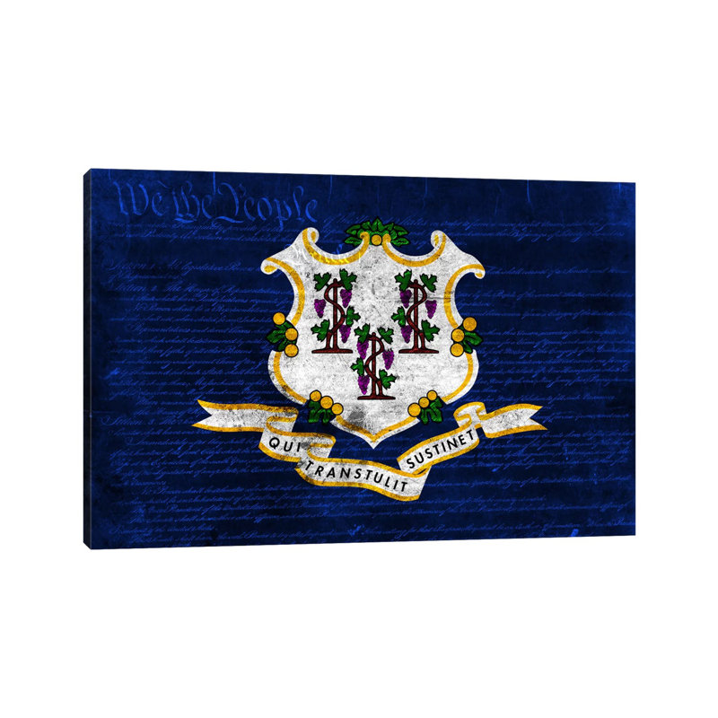 Connecticut (U.S. Constitution) - Wrapped Canvas Print, 20.32 cm H x 30.48 cm W