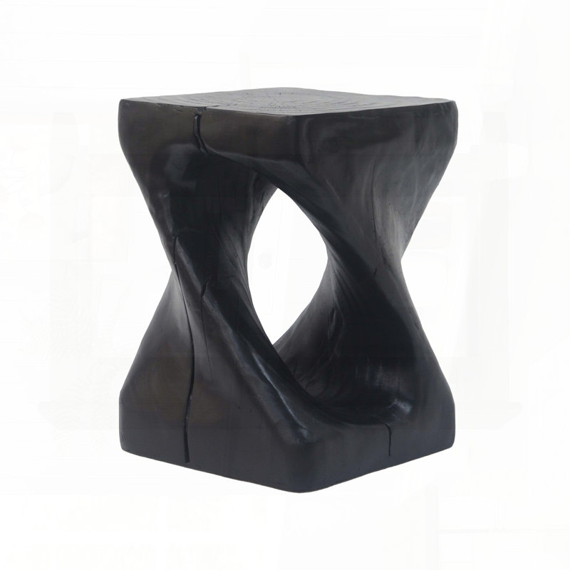 Table d'appoint MGO Twist Shape, Noir