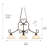 Anaeli 3 - Light Steel Dimmable Linear Chandelier