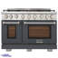 48 in. 6.7 cu. ft. Natural Gas Range Two Ovens in Olive Green with True Simmer Burners-1592471060-1592471063