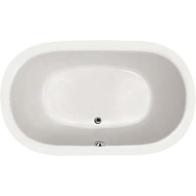 Lorraine 74'' x 44'' Soaking Acrylic Bathtub