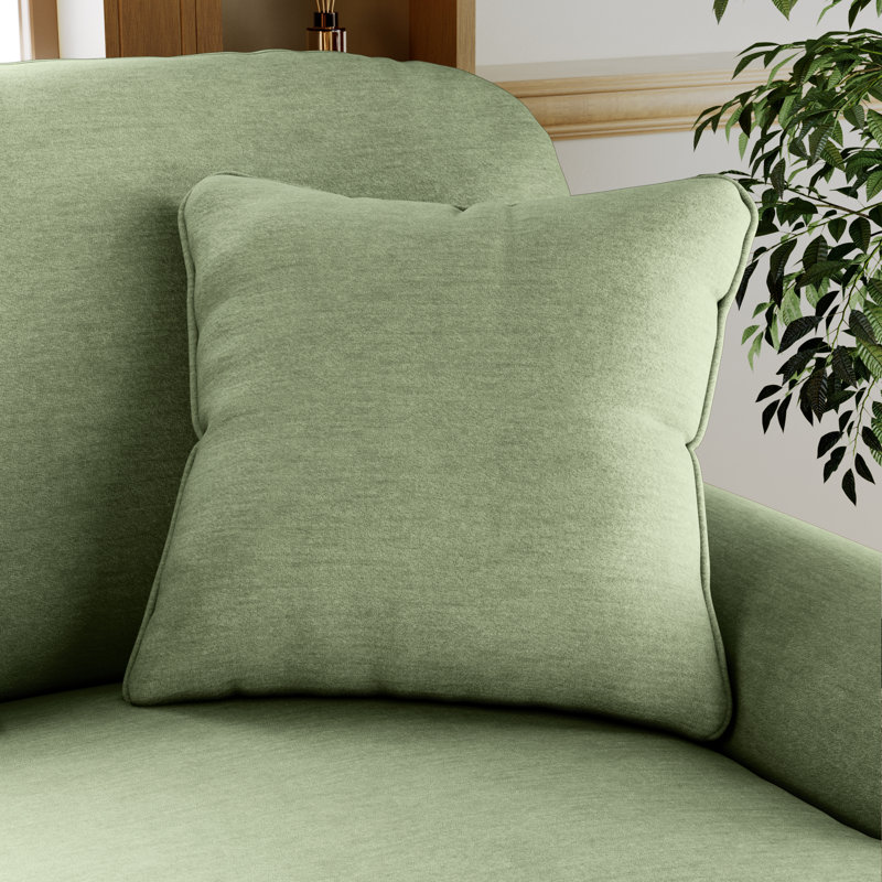 Adaku 3 Seater Sofa , Tropical Green, Burnished Beech