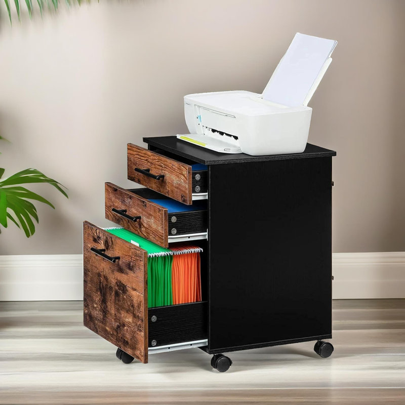 Calaw 40cm Wide Mobile File Cabinet