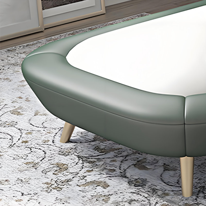 Chaise longue rembourrée Modern, Beige / vert clair