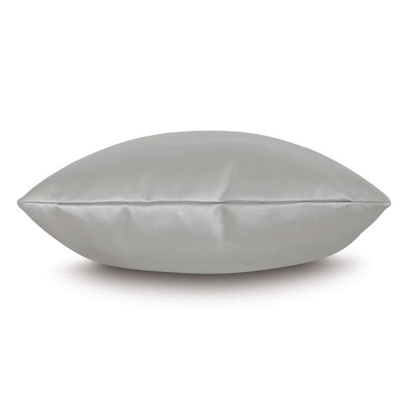 Klein Square Pillow Cover & Insert, Sterling, 24"H x 24"W