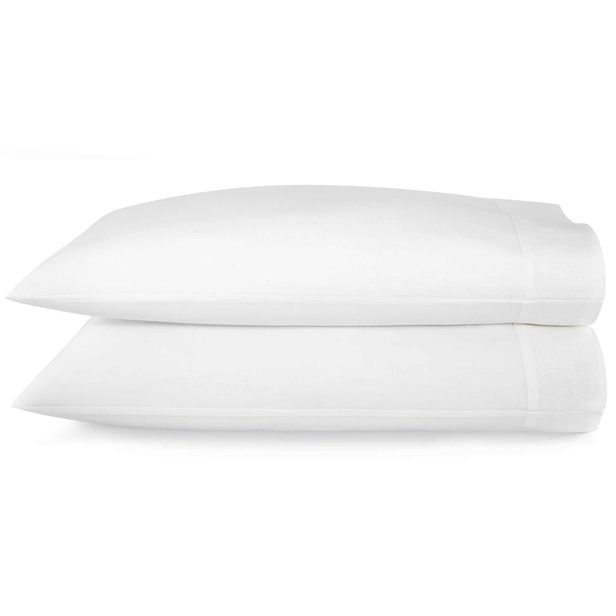 Mandalay Cuff Sham, White, King