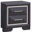 Table de chevet, noir