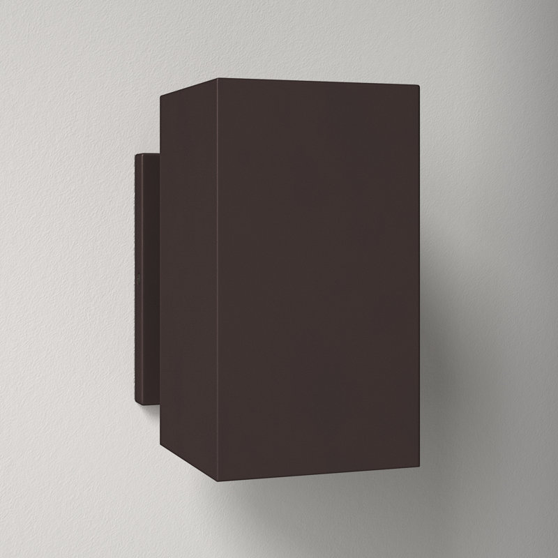 Dyer Aluminum Wall Light, Bronze, 9" H x 5" W x 7.75" D, No