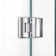 Unidoor-X 64" W x 72" H Frameless Shower Door with Fixed Panel with ClearMax™ Technology