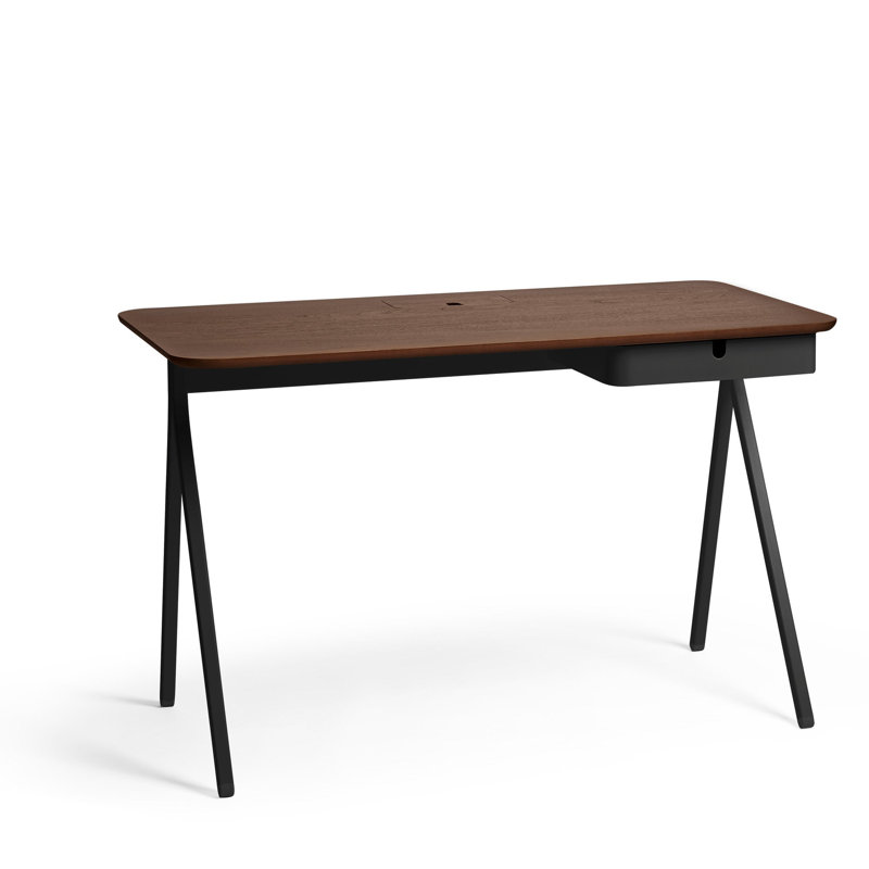 Key Desk 48x24, Brown/Black