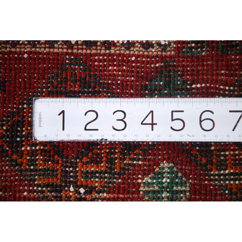Tapis rouge et rouge traditionnel 5 x 8