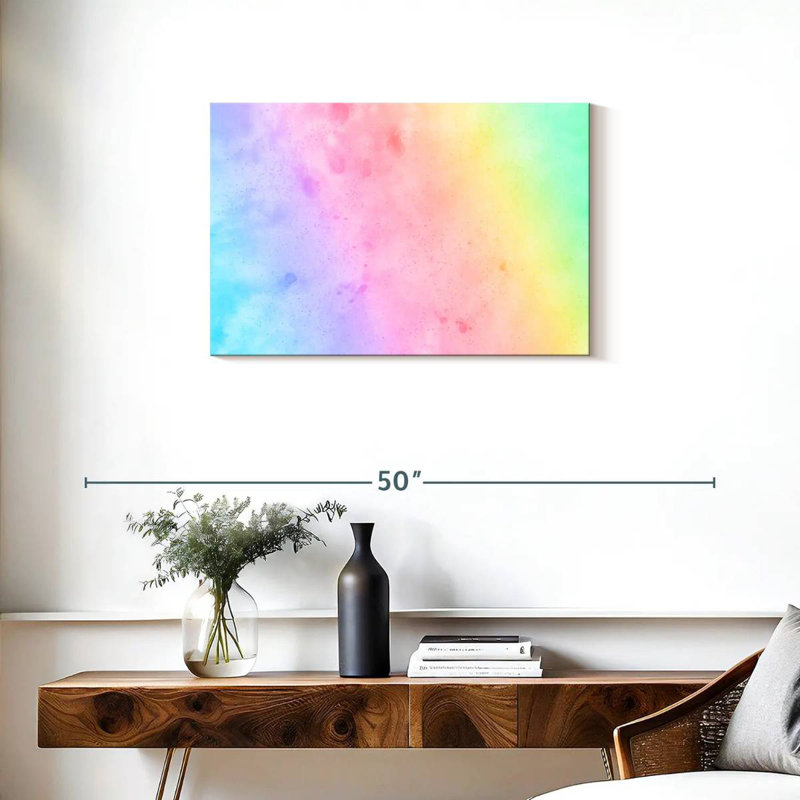 Avery pastel arc-en-ciel, H 20 po x l 30 po