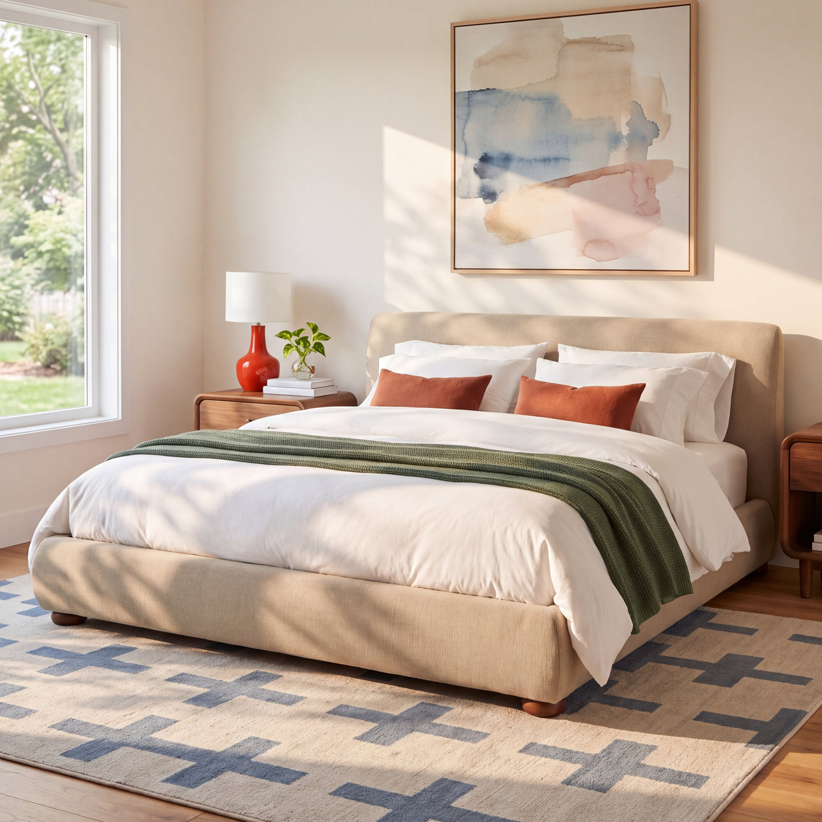 Speckled Storage Bed, King, Gray