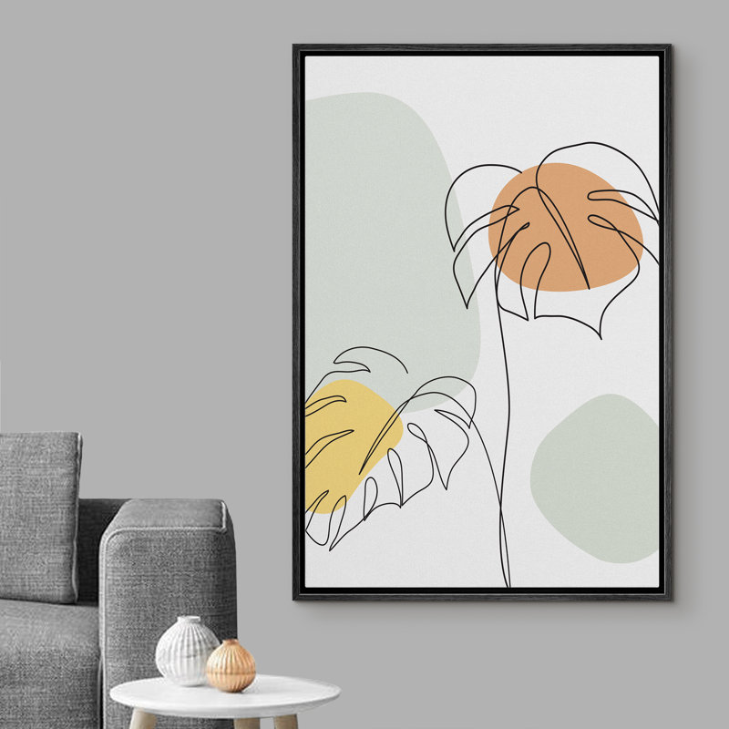 Cadre flottant, impression sur toile, Cadre noir, H 36 po x l 24 po x P 1,5 po