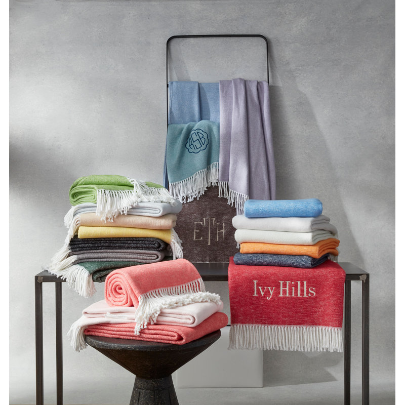 Pezzo Hand Woven Throw Blanket, Silver