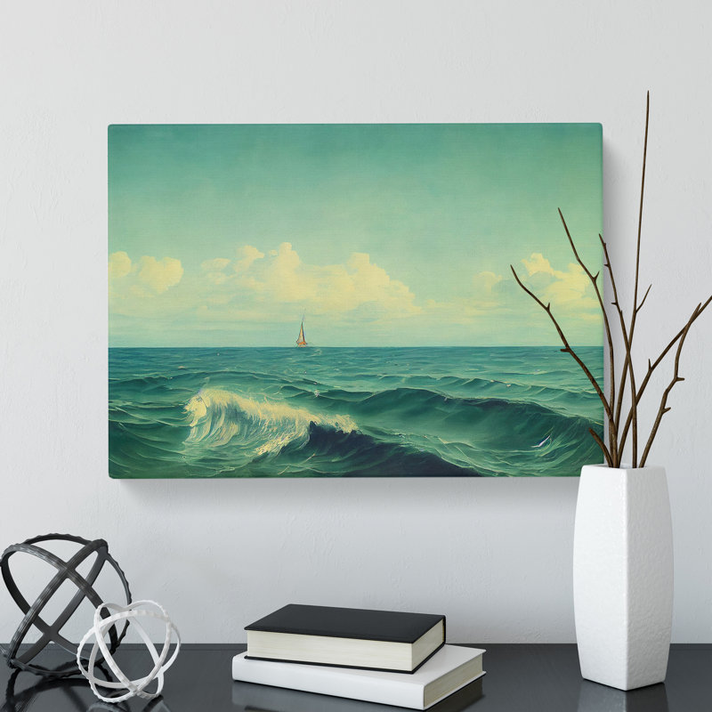 Sailing Boat View - Wrapped Canvas, 35cm H x 50cm W x 3cm D