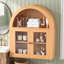 Armoire murale de salle de bain arquée, armoire de rangement avec tablettes réglables pour la cuisine