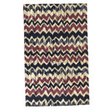 Flatweave Wool Ikat Area Rug in Multi
