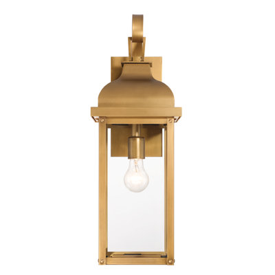 Madrid - 1-Light Outdoor Wall Sconce - Clear Glass Shade