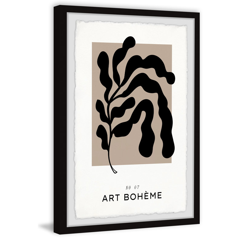 «No 07 Art Boheme», reproduction encadrée, H 12 po x l 8 po x P 1,5 po