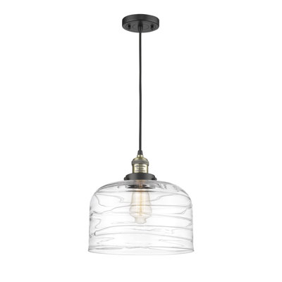 Luminaire suspendu en forme de dôme à 1 lumière Bloomburg