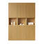 Meuble de salle de bain mural de 41 po - 6 armoires avec portes en contreplaqué d'aspect grain de chêne fait à l'eau - et pratique pour une construction de style à espaces multiples-2010937491